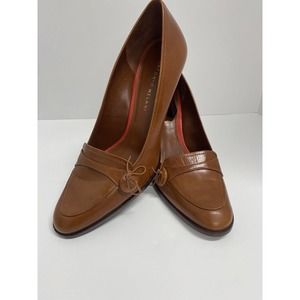 Antonio Melani leather heels 8.5M brown